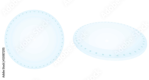 Face cotton pads. vector illustration