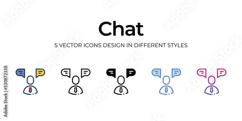 chat icons set vector illustration. vector stock