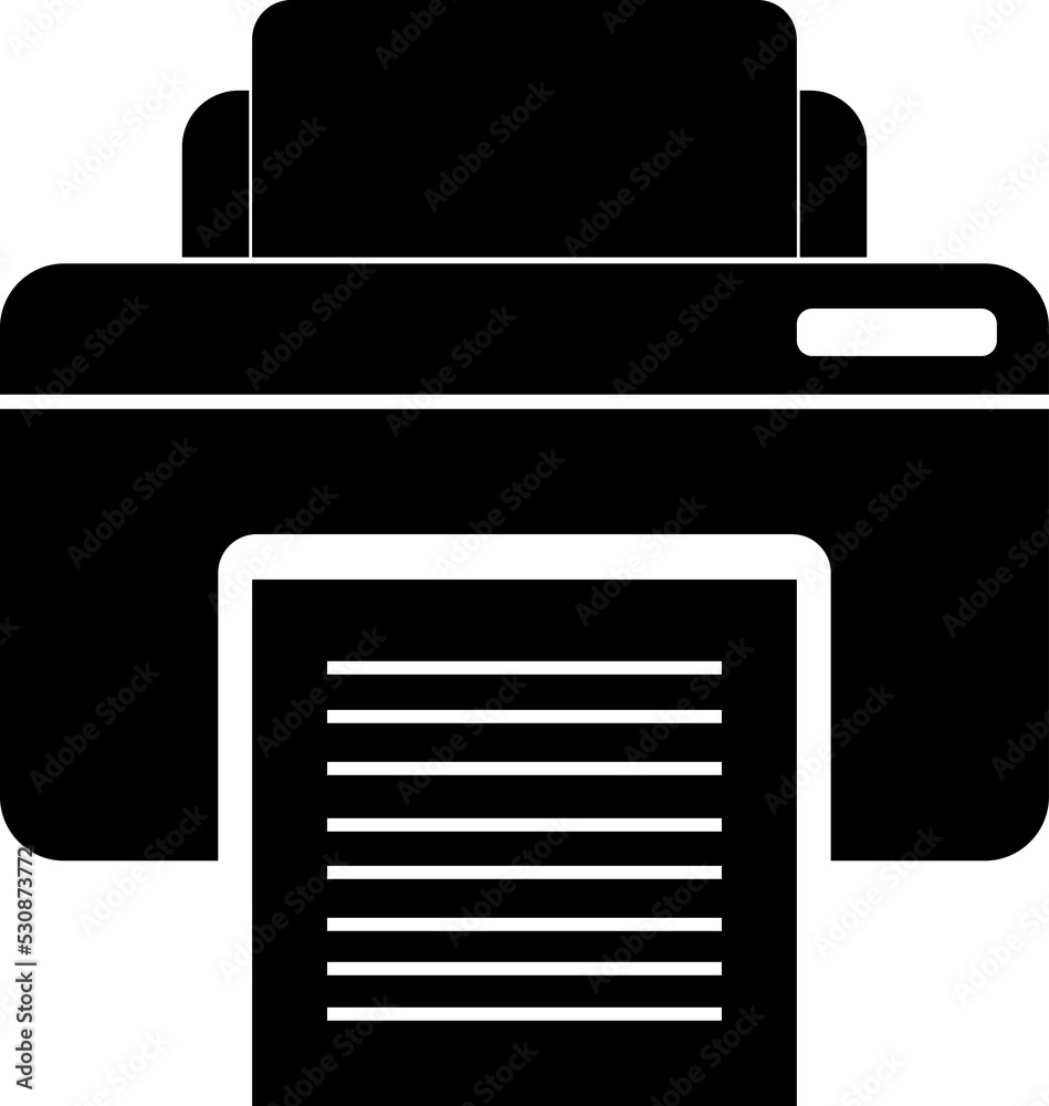 Printer symbol icon, transparent backgrounds Printer symbol icon, transparent backgrounds