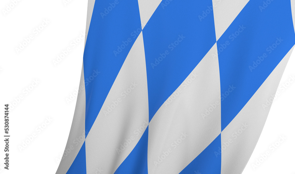fine 3d image of classic waved bavaria flag fine 3d image of classic waved bavaria flag
