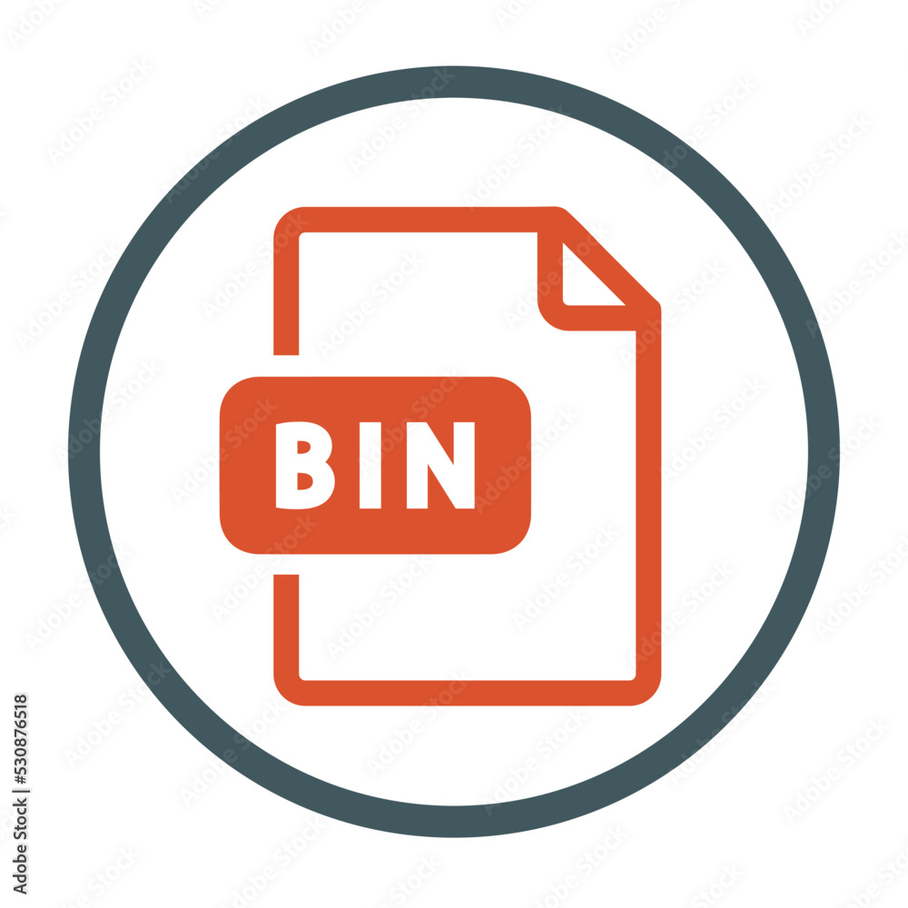 Bin file line icon
