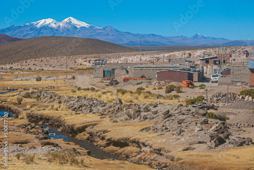 small village in the bolivian altiplano