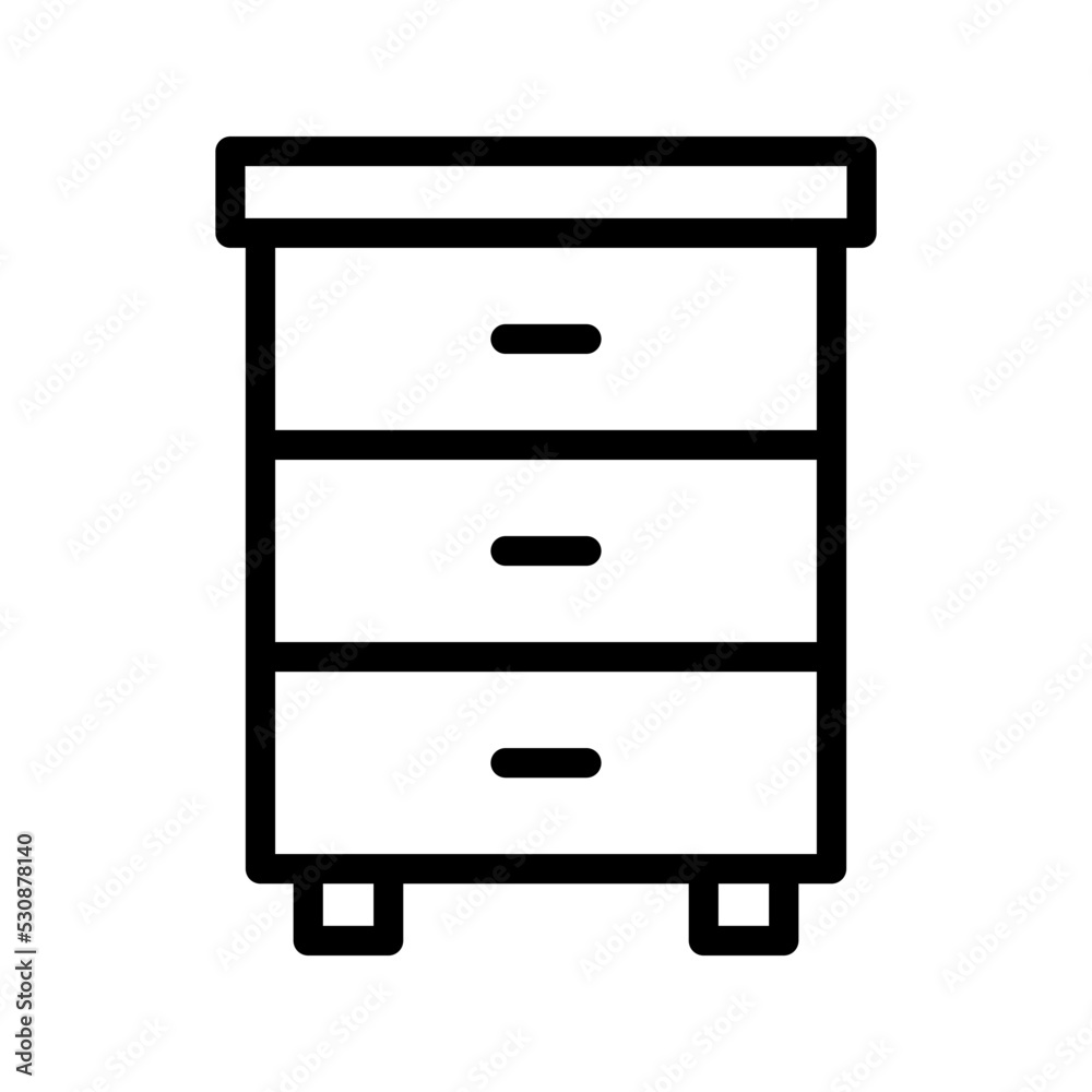 Desk icon. Furniture sign. vector illustration Desk icon. Furniture sign. vector illustration