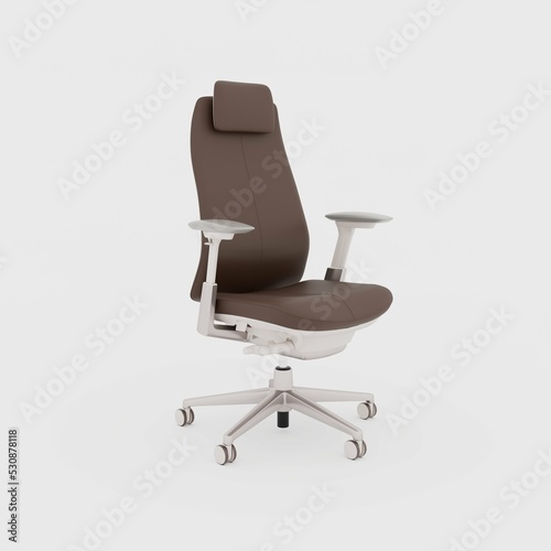  The office chair with isolated background. 3d render