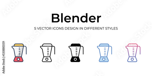blender icons set vector illustration. vector stock,