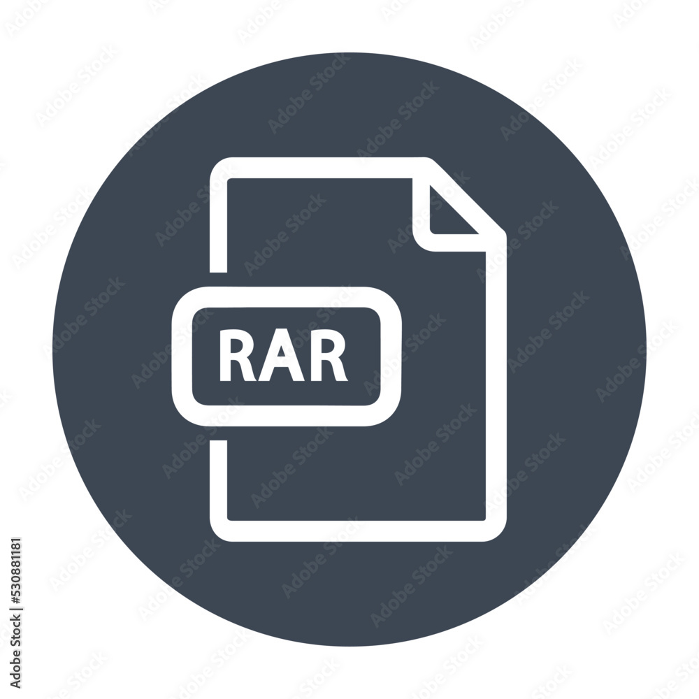 RAR file icon isolated of flat style. Vector illustration design. RAR file icon isolated of flat style. Vector illustration design.