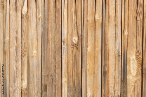 Wooden board fence