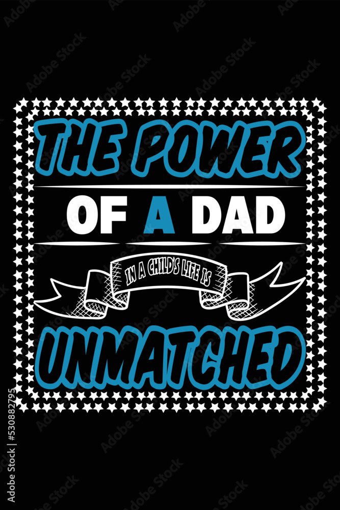 Fototapeta premium Father t-shirt Design