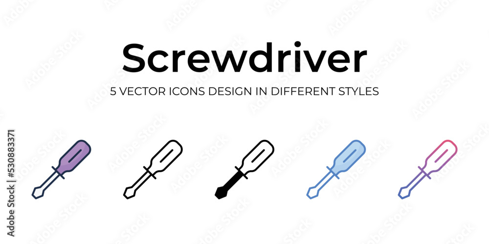 screwdriver icons set vector illustration. vector stock, screwdriver icons set vector illustration. vector stock,