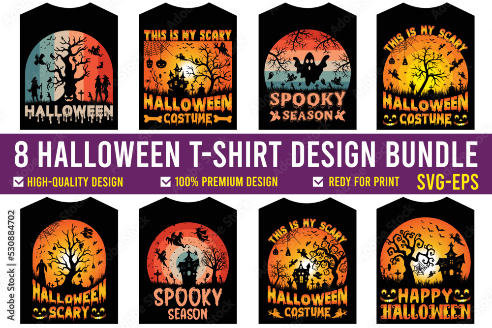 Halloween t-shirt SVG-EPS bundle. Horror hand devil t-shirt design. Beautiful and eye-catching Halloween vector Horror hands, devils, pumpkins, witches, cats, bats, and much more.