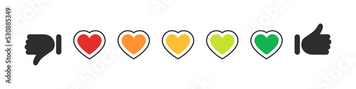 Satisfaction scale. Mood scale. Satisfaction indicator. Performance measurement client satisfaction. Vector illustration