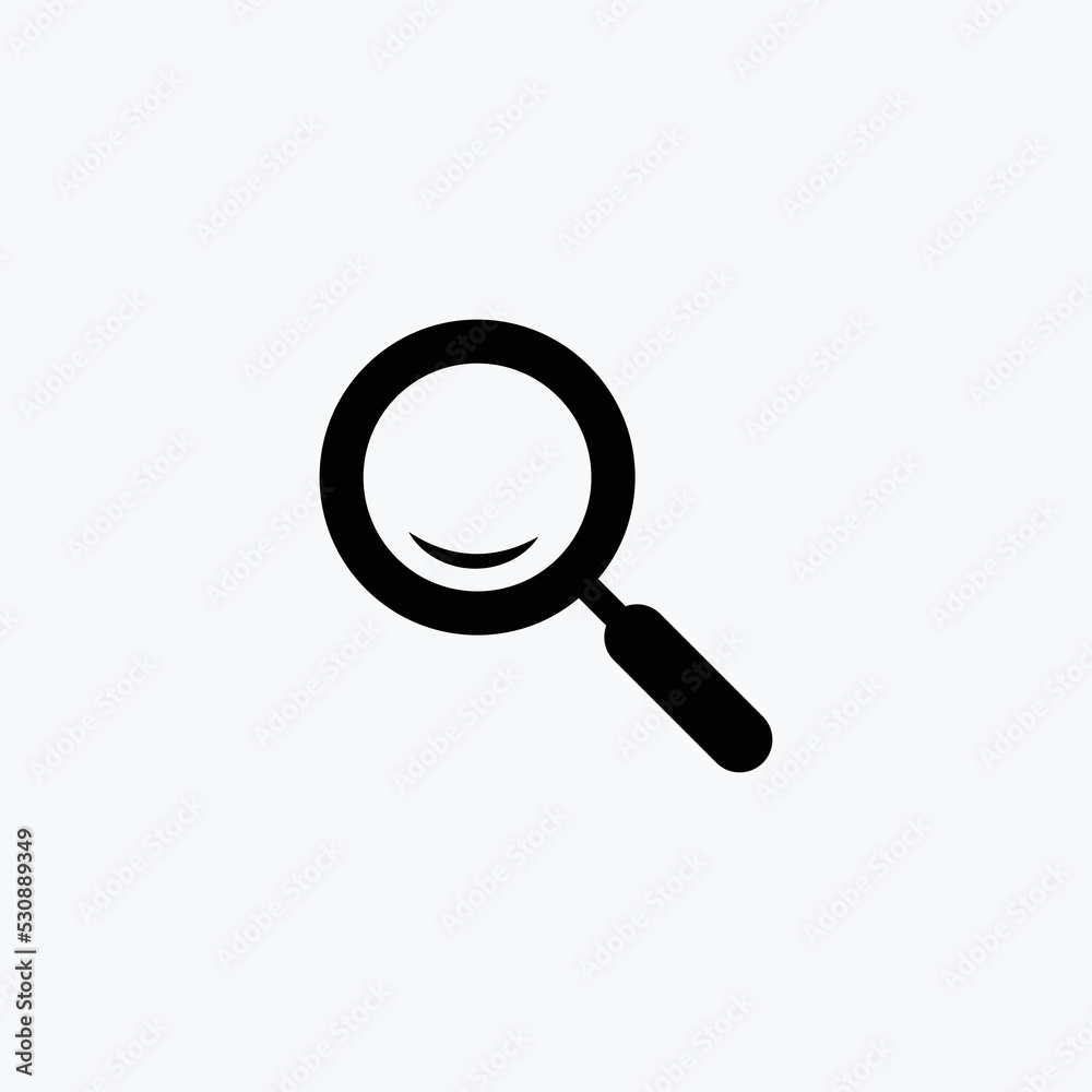 Magnifying Glass Icon Design Vector Template Illustration Magnifying Glass Icon Design Vector Template Illustration
