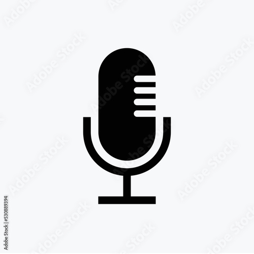 Mic Icon Design Vector Template Illustration