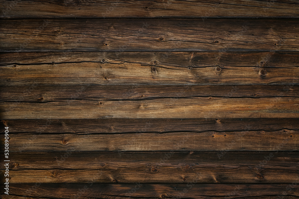 Obraz premium Old knaggy planks. Texture of wood.