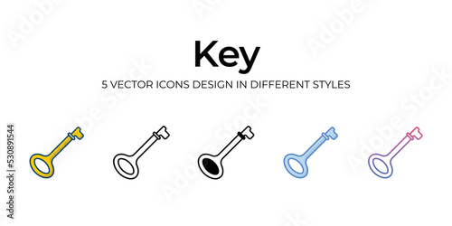 key icons set vector illustration. vector stock,