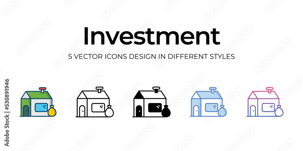 investment icons set vector illustration. vector stock, investment icons set vector illustration. vector stock,