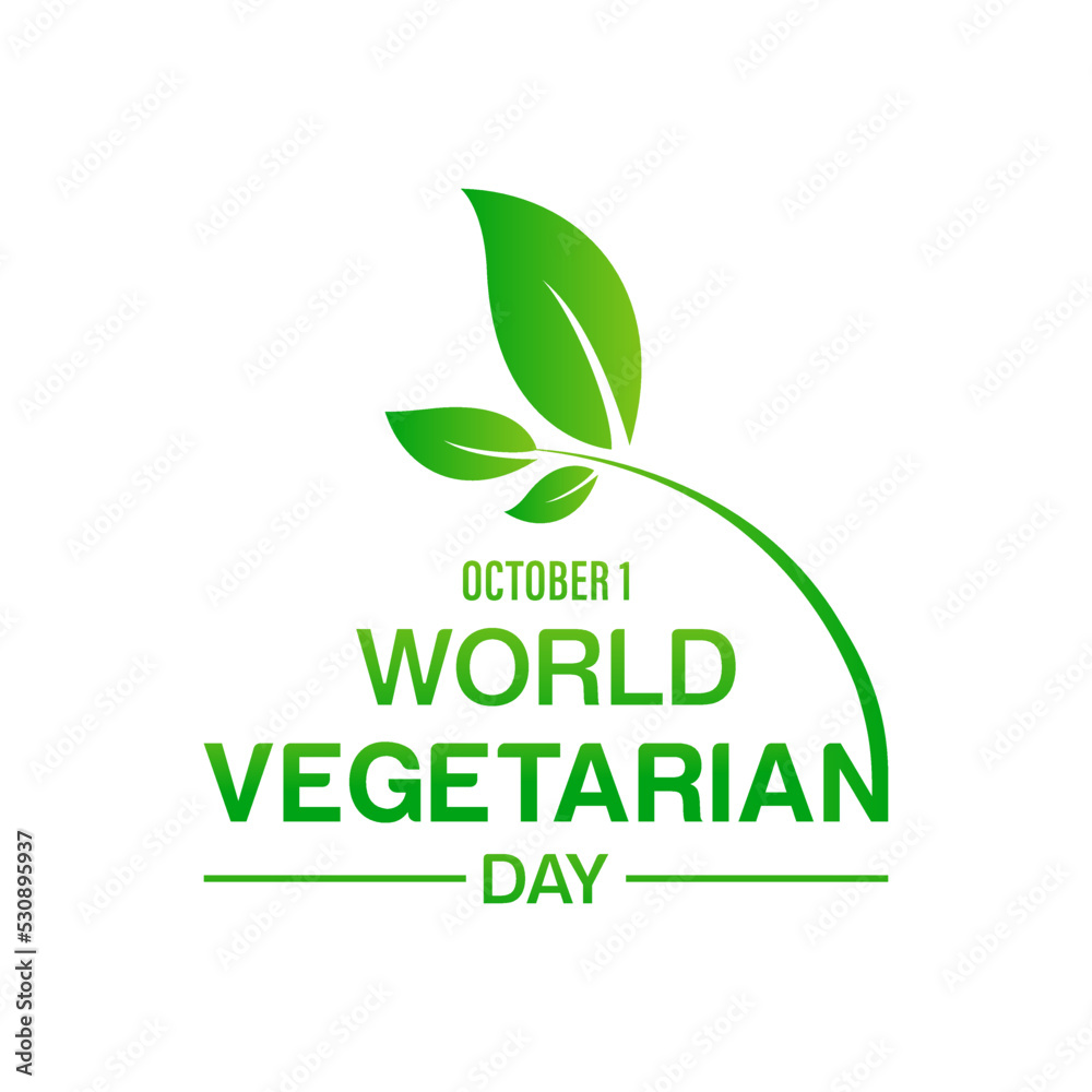 World vegetarian day for decoration and covering on the white background. October 1. Concept design for banner, poster, card with background. World vegetarian day for decoration and covering on the white background. October 1. Concept design for banner, poster, card with background.