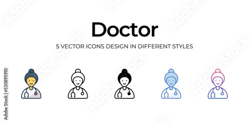 doctor icon set vector illustration. vector stock.