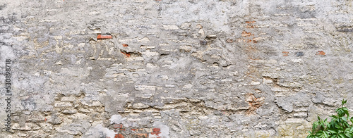 Old brick wall, detail, in poster format.