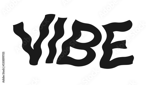 Vibe and vibing - sensational feeling of being in tune, harmony and resonance  Harmonious and resonant sense. Vector illustration.