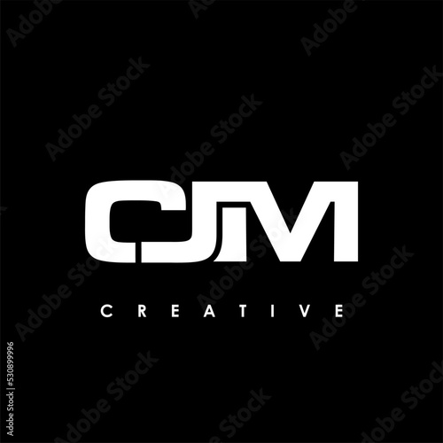 CJM Letter Initial Logo Design Template Vector Illustration photo