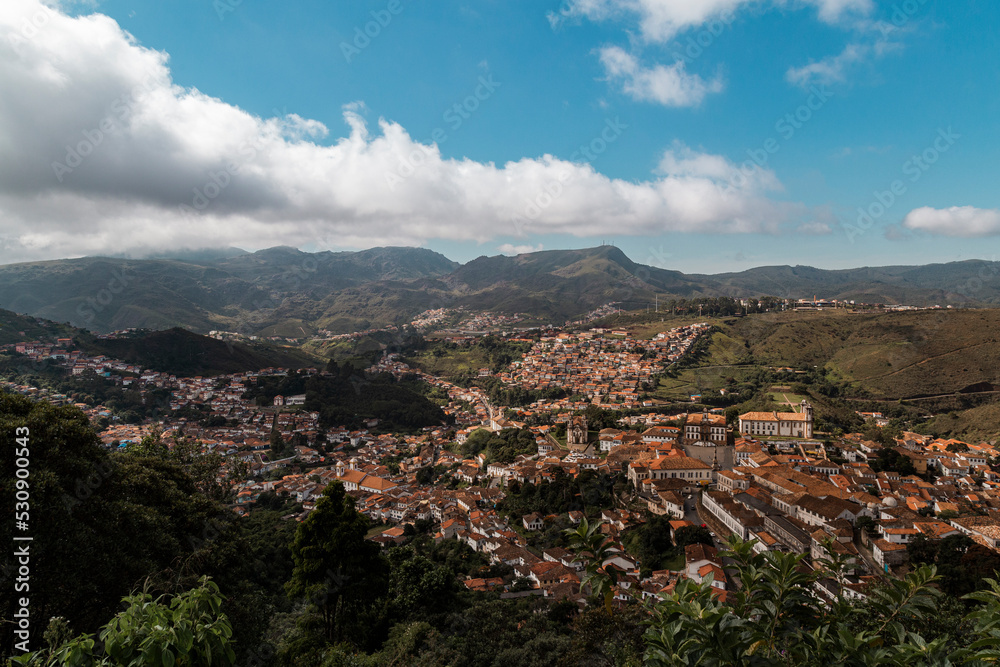 Panorama de Ouro Preto, Minas Gerais, Brasil