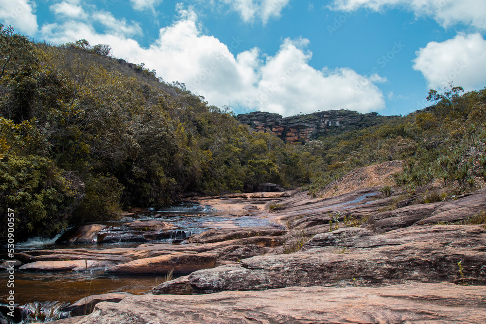 Cachoeira no Parque Estadual do Itacolomi, Ouro Preto, Minas Gerais, Brasil