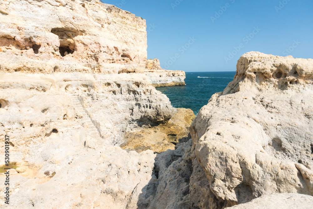 Algarve coast in Portugal