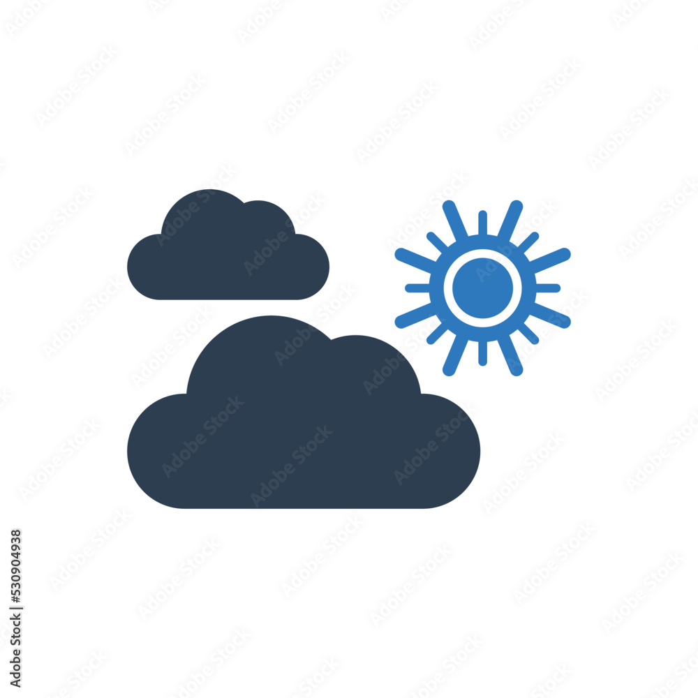 Cloudy Day Icon - weather forecast icon