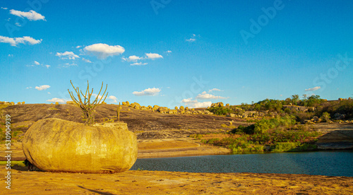 Lajedo do Pai Mateus - landscape of caatinga and brazilian wild - paraíba, brazil