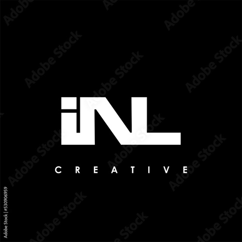 INL Letter Initial Logo Design Template Vector Illustration photo