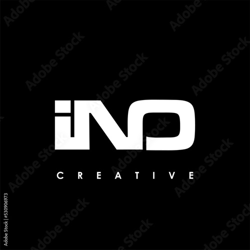 INO Letter Initial Logo Design Template Vector Illustration photo