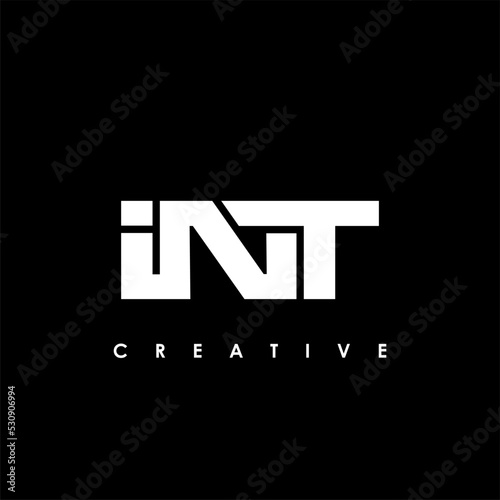 INT Letter Initial Logo Design Template Vector Illustration