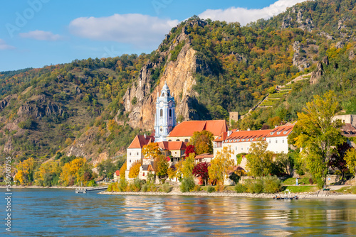 Wallpaper Mural Durnstein town in Wachau valley in autumn, Austria Torontodigital.ca