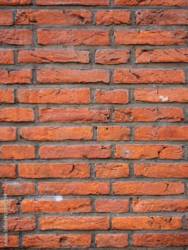 Real Dutch Brick Wall in Amsterdam Texture Background
