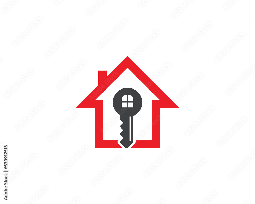 Home Key Logo Concept sign icon symbol Element Design. Real Estate, House, Realtor, Mortgage Logotype. Vector illustration Logo template Home Key Logo Concept sign icon symbol Element Design. Real Estate, House, Realtor, Mortgage Logotype. Vector illustration Logo template