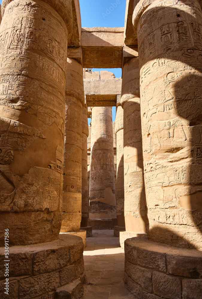 view of temple of karnak, in luxor