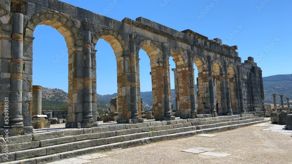 The ancient Roman city of Volubilis nearby Meknes The ancient Roman city of Volubilis nearby Meknes