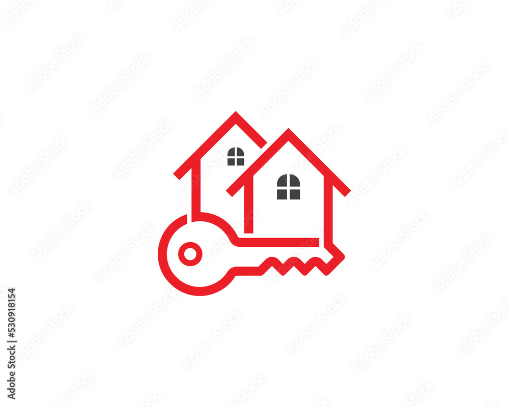 Home Key Logo Concept sign symbol icon Element Design. Real Estate, House, Realtor, Mortgage Logotype. Vector illustration Logo template Home Key Logo Concept sign symbol icon Element Design. Real Estate, House, Realtor, Mortgage Logotype. Vector illustration Logo template