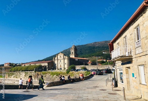 Quadro em tela Monasterio de Santa María de Oia en Pontevedra, Galicia