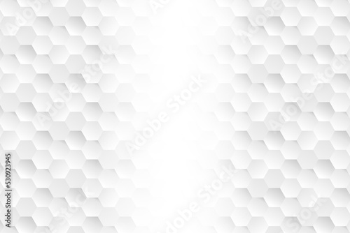 illustration silver with light hexagon shapes Minimal geometric white banner poster card header website 3d cover of business presentation