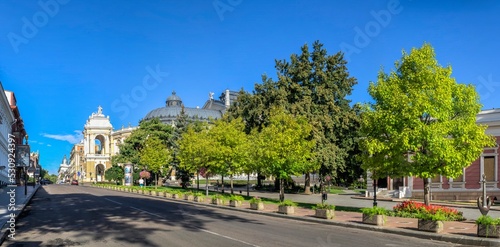 Lanzheronovskaya street in Odessa, Ukraine