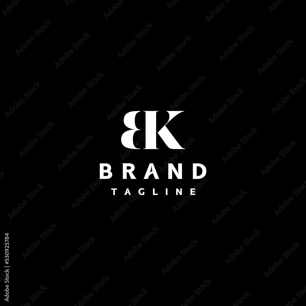 Classy Letter B and K Logo Design. Classic Letter BK Logo Design. Classy Letter B and K Logo Design. Classic Letter BK Logo Design.
