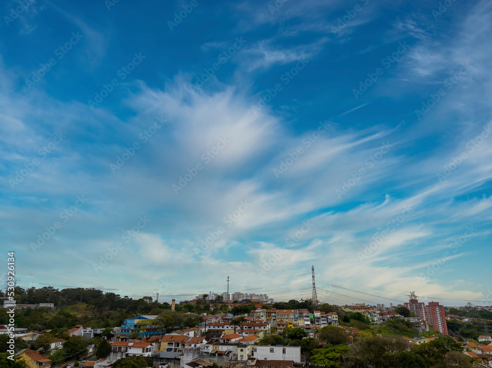 Foto aérea da região de Pirituba em São Paulo Foto aérea da região de Pirituba em São Paulo