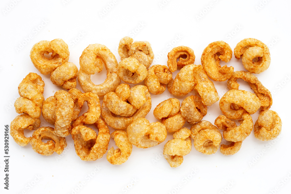 Crispy pork rinds or pork snack. Crispy pork rinds or pork snack.