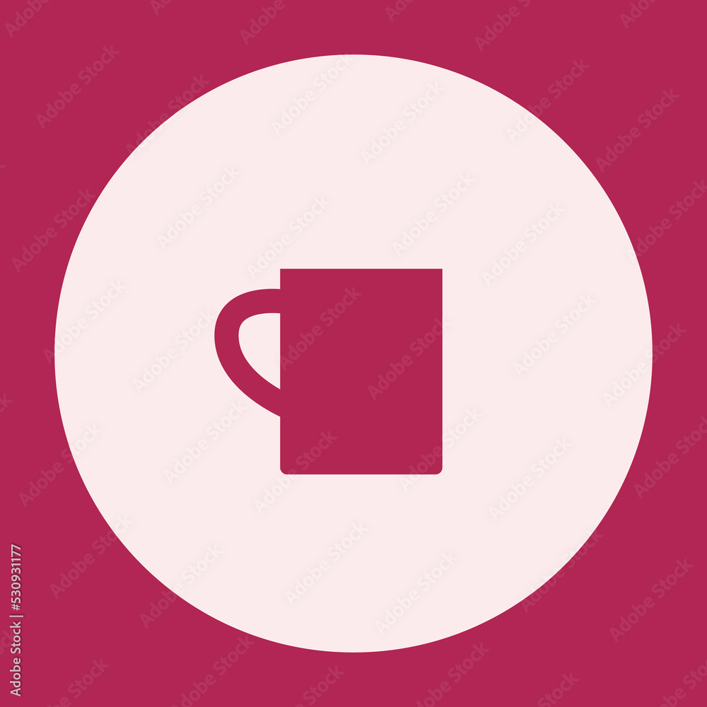 mug icon bold glyph with round background for social media highlight mug icon bold glyph with round background for social media highlight