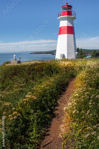 lighthouse on the coast of New Brunswick Canada