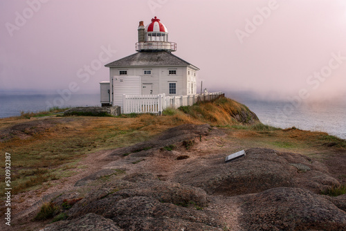lighthouse on the coast of Newfoundland Cape Spear