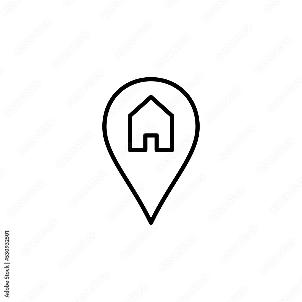 Address icon vector for web and mobile app. home location sign and symbol. pinpoint Address icon vector for web and mobile app. home location sign and symbol. pinpoint