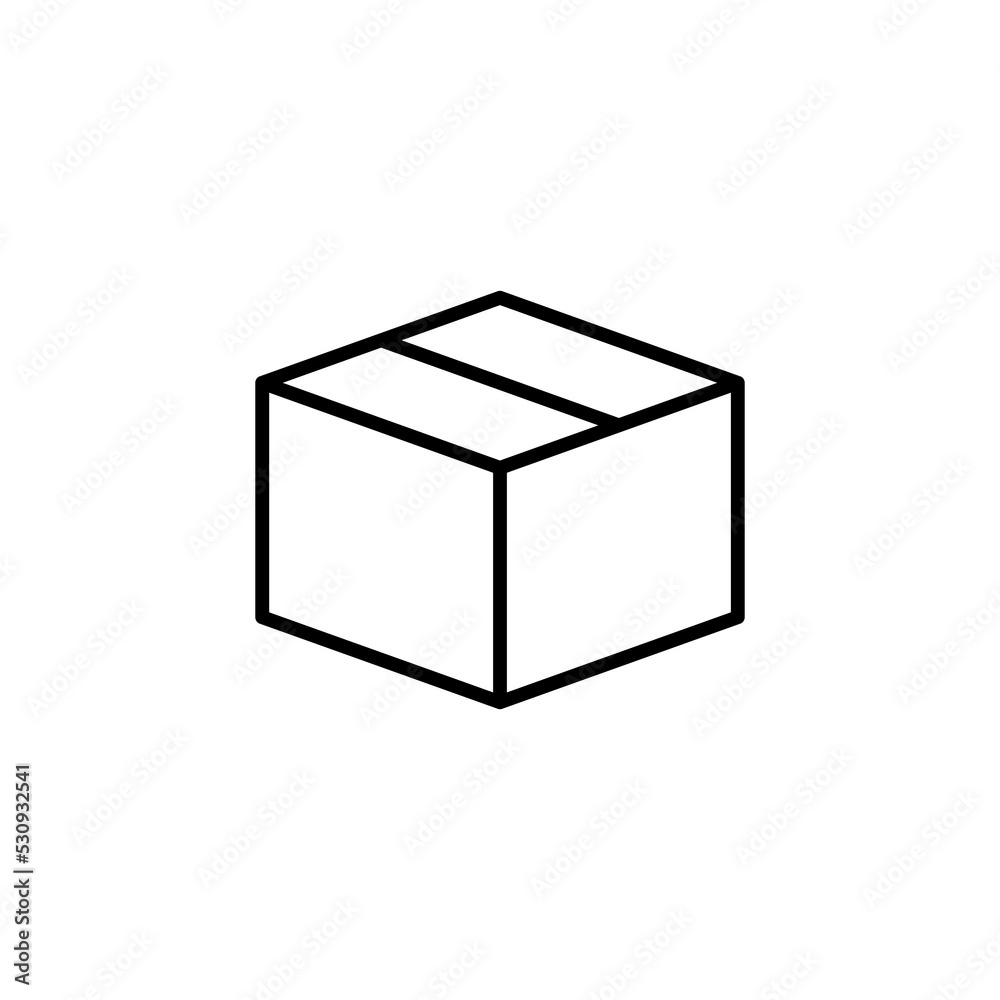 Box icon vector for web and mobile app. box sign and symbol, parcel, package Box icon vector for web and mobile app. box sign and symbol, parcel, package